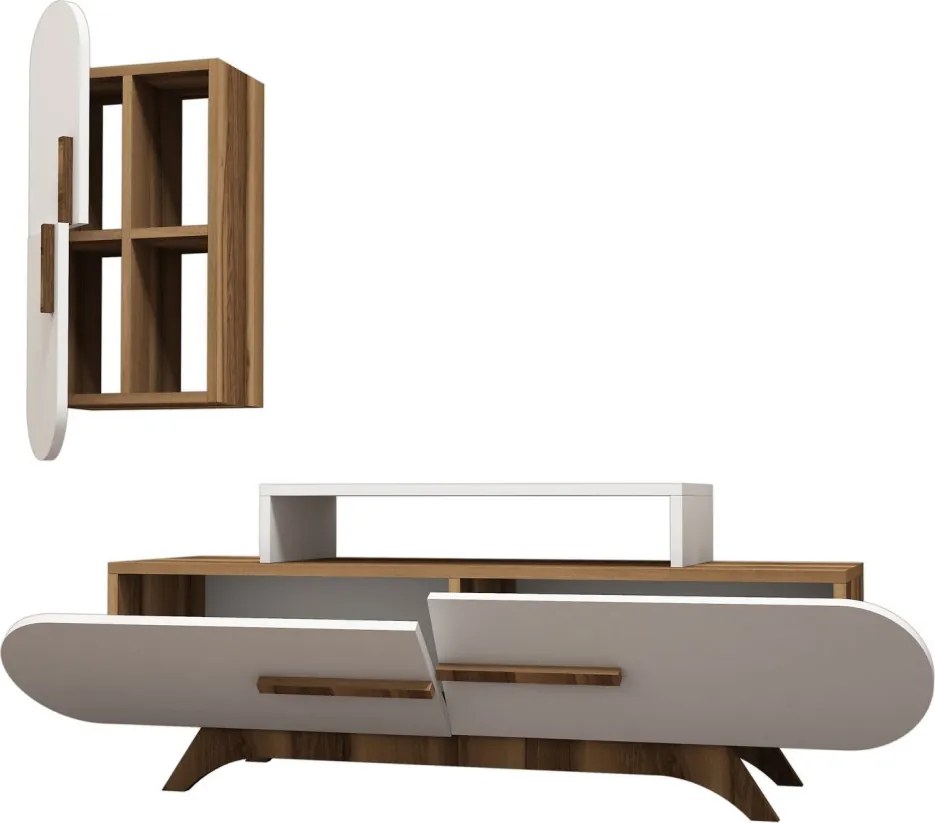 Rose S - Walnut, White