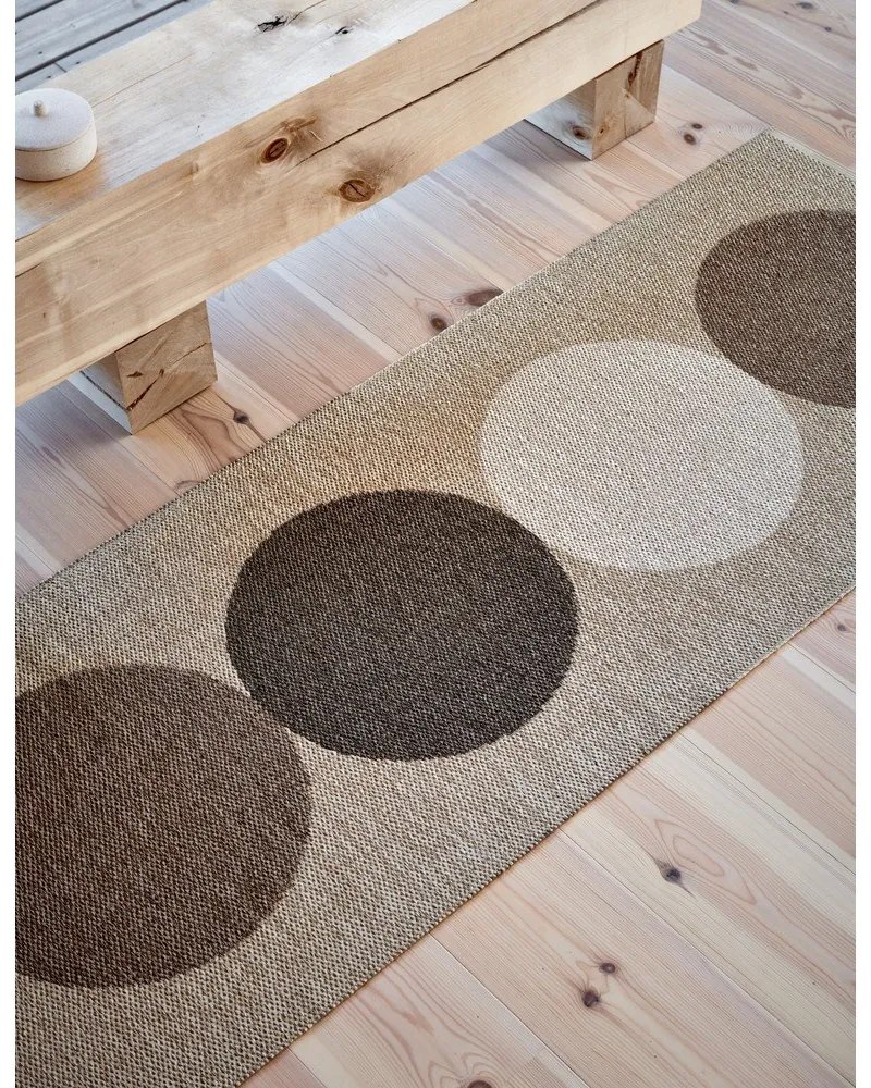 Bézs-krémszínű kültéri-beltéri futószőnyeg 70x280 cm Otto Grain – Pappelina