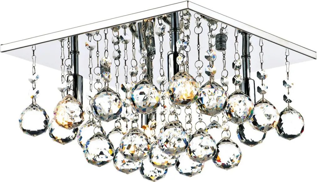 DAR LIGHTING ABA5250 ABACUS Kristály Mennyezeti Lámpa Csiszolt Króm G9 IP20