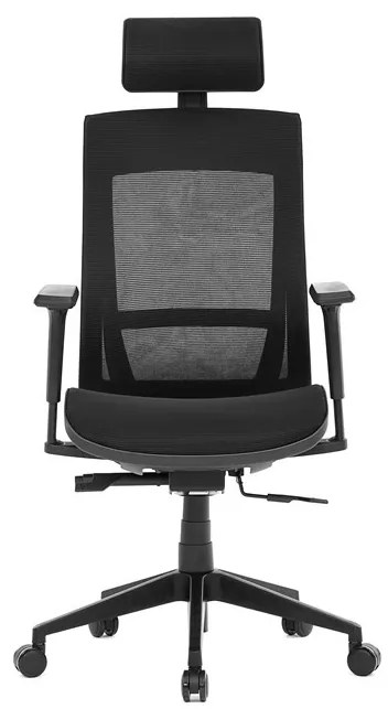 Fekete Hálós Irodai Szék, Szinkron Mechanikával. KA-W002 BK