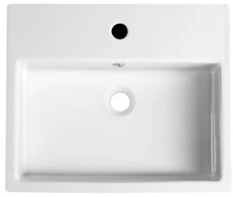 Isvea - Félbeépített mosdó PURITY 50x42 cm kerámia/fehér