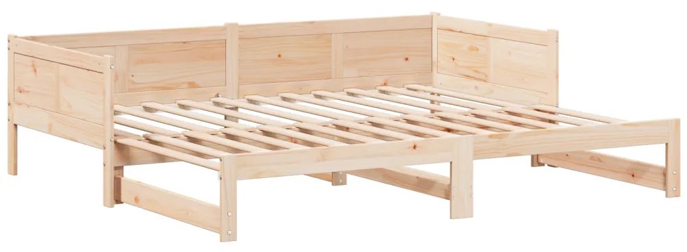 Kihúzható napágy 90x200 cm Tömör fából készült fenyő