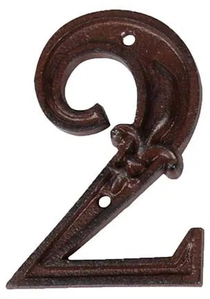 Öntöttvas házszám, 2