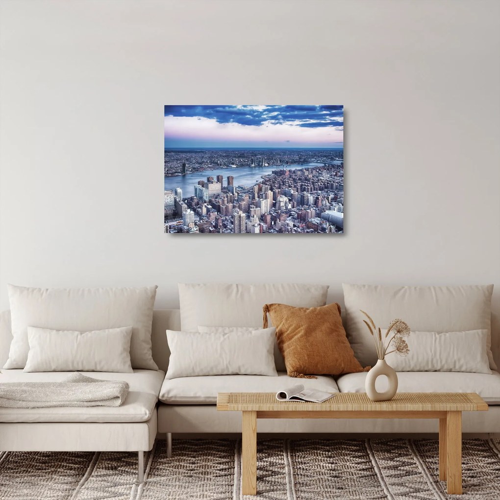 New York képe (üvegen) (70x50 cm)