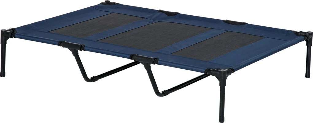 PawHut Kültéri Kutyafekhely - Fém Oxford Anyagú Kutyakot, Macskabútor 122 x 92 x 23 cm | Aosom