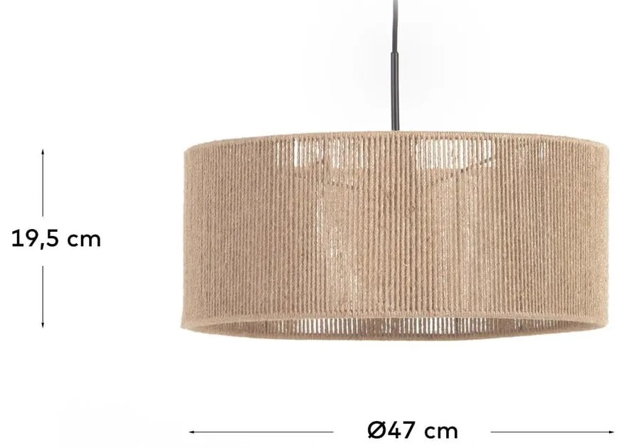 Natúr színű lámpabúra ø 47 cm Crista – Kave Home