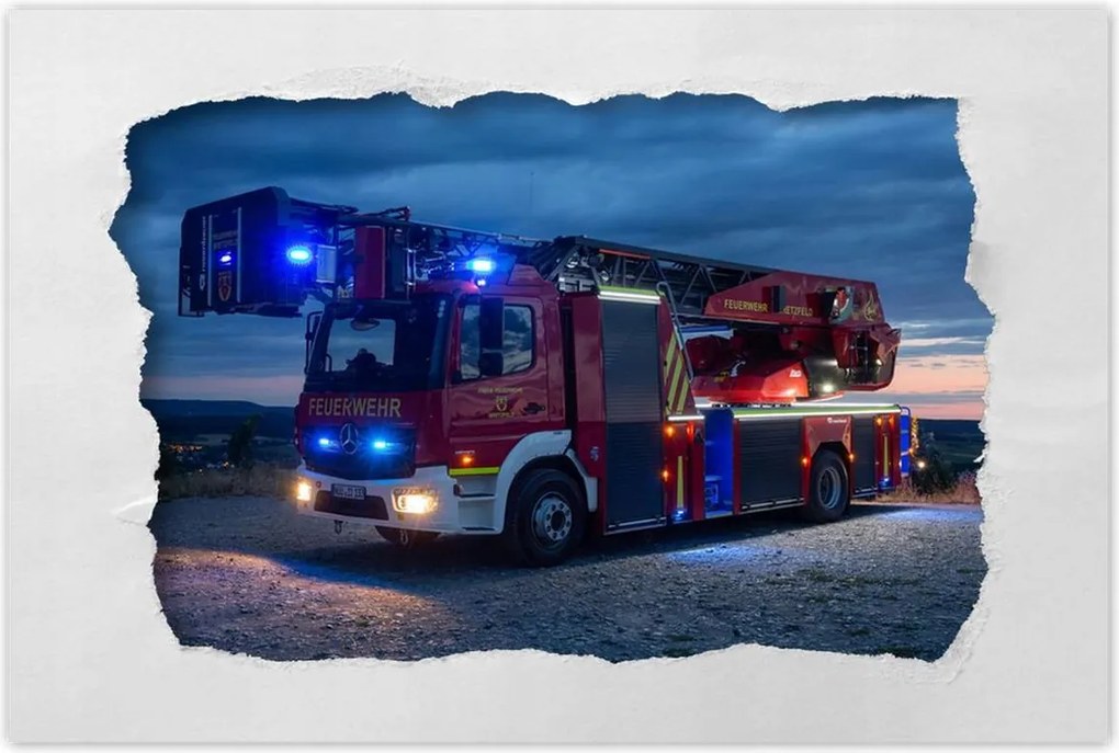 Poszterek 60x40 Tűzoltóautó jelzésre