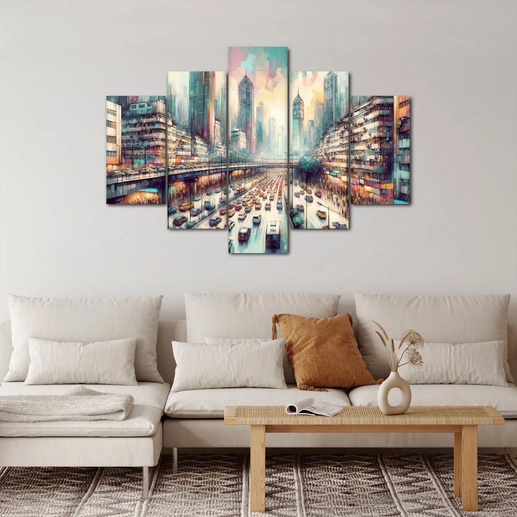 Kép - Városi élet (150x105 cm)