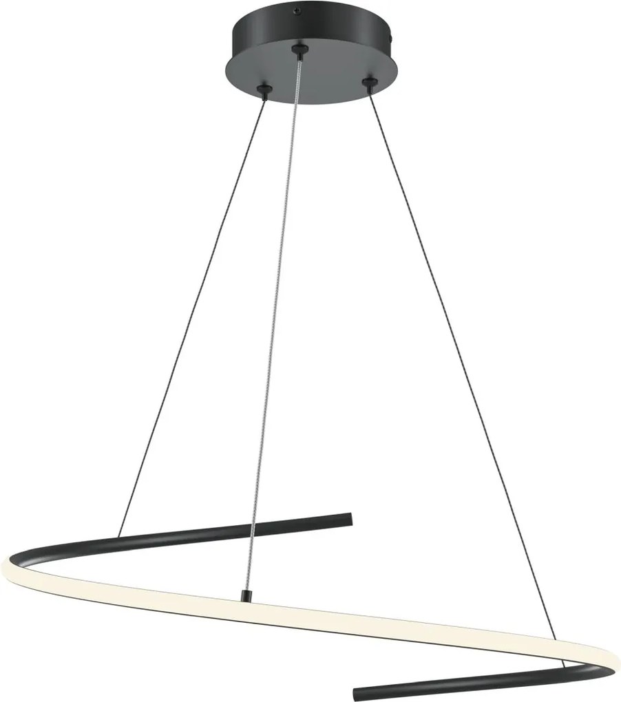 Maytoni modern függeszték curve fehér fekete mymod242pl-l33bk