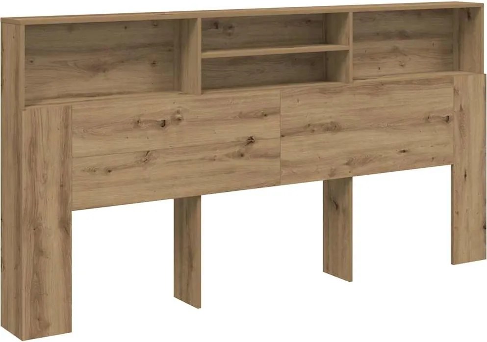 vidaXL kézműves tölgy szerelt fa áthidalószekrény 200 x 19 x 103,5 cm