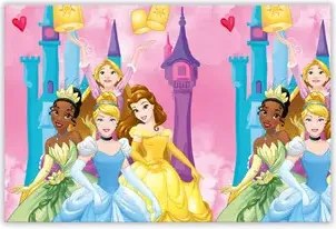 Disney Hercegnők Live Your Story műanyag asztalterítő 120x180 cm