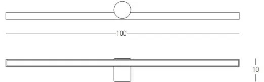 Zambelis 22126 - LED fürdőszobai tükörvilágítás LED/21W/230V 100 cm IP54