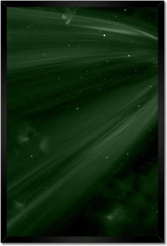 Poszter keretben 40x60 Palackzöld Kozmosz