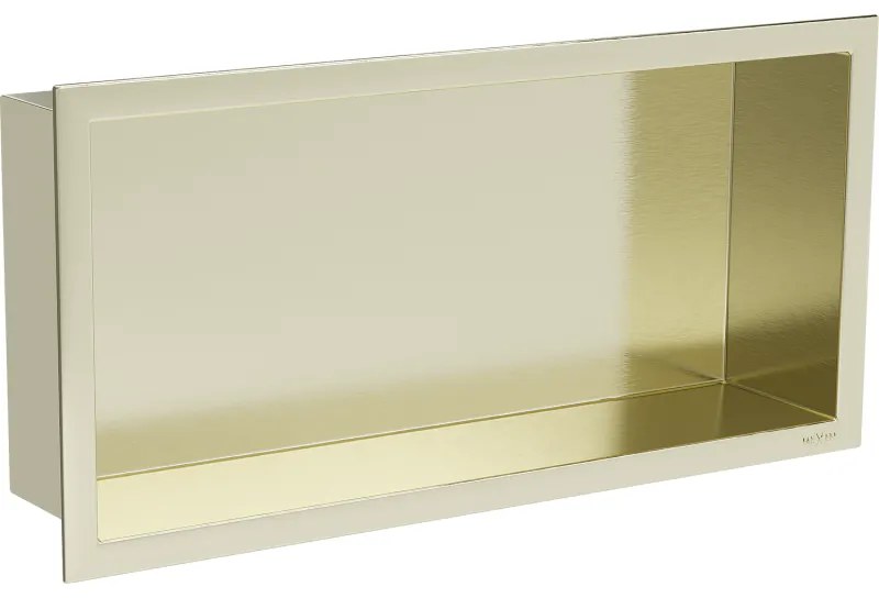 Mexen X-Wall-R fülkes polc peremmel 45 x 20 cm, arany kefélt - 1950452010