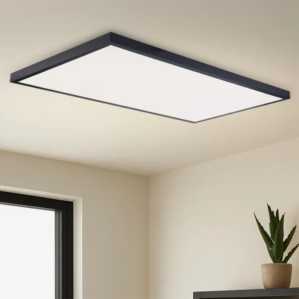 Brilagi -LED Fürdőszobai mennyezeti lámpatest FRAME LED/96W/230V 120x60 cm IP44 fekete