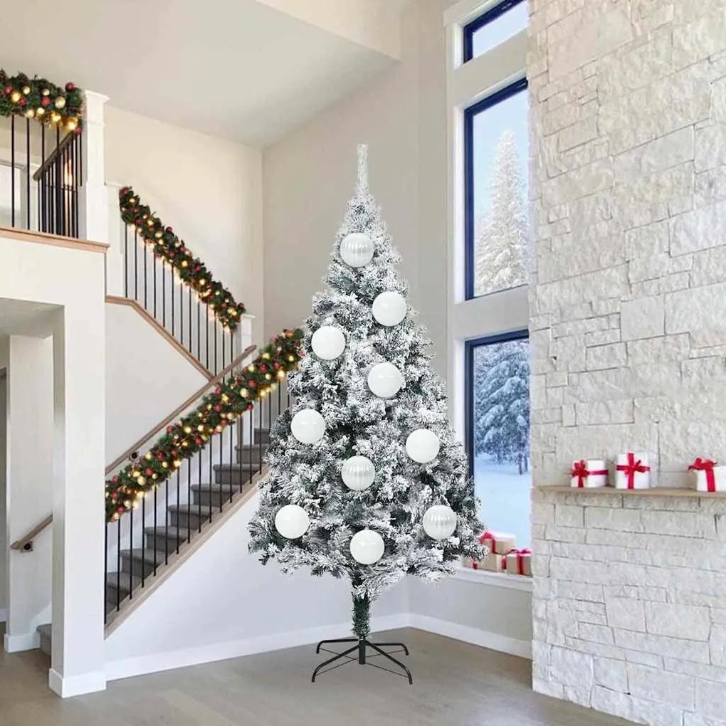 Karácsonyi Díszgömb Készlet 3 pcs Fehér