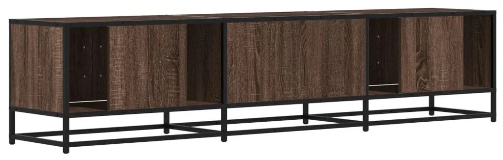 barna tölgy színű szerelt fa TV-szekrény 180 x 35 x 41 cm