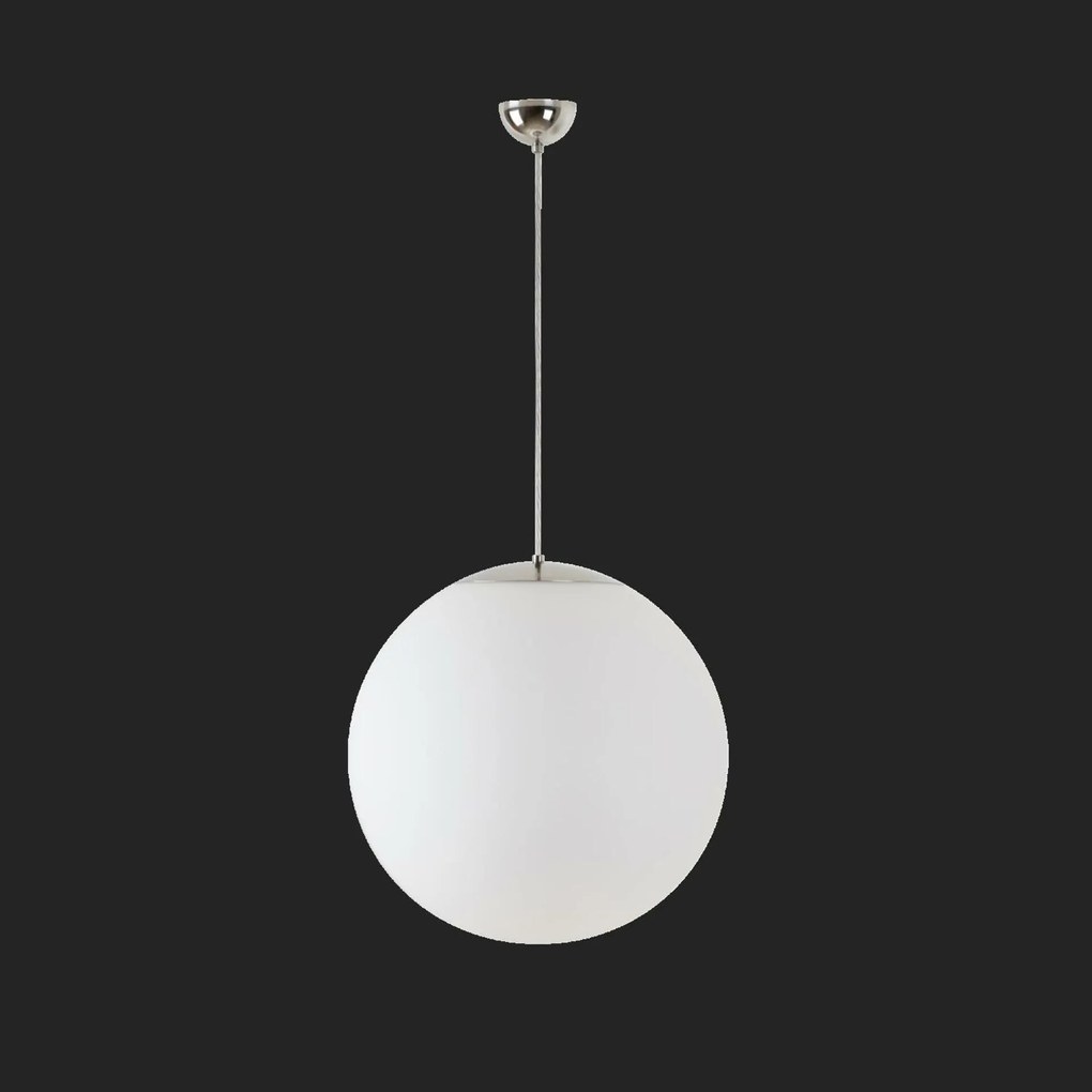 Osmont 53052 Adria S4 függesztett üveglámpa, rozsdamentes acél, polírozott fehér, IP40 1