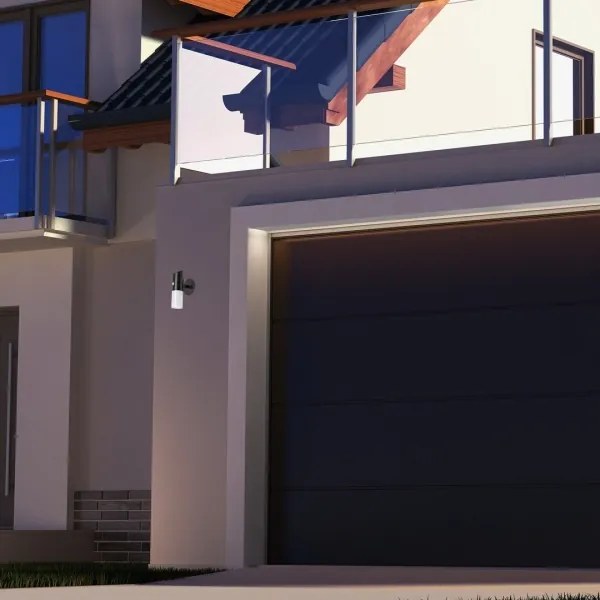 Rabalux 77030 - LUTTO LED 1W 3,7V IP44 fekete napelemes fali lámpa