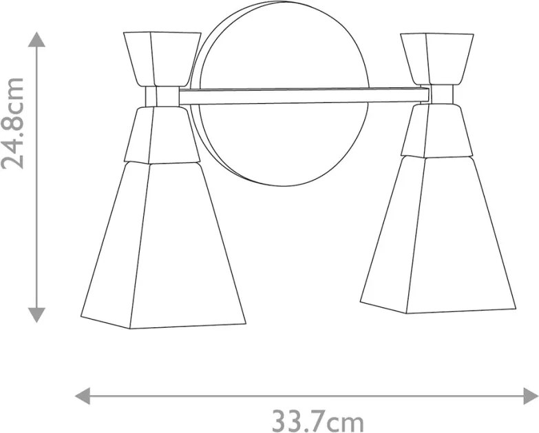 Elstead Lighting Bowtie BOWTIE-2-MB Fali lámpa 2x3 W/G9 3000 K 600 lm ip44