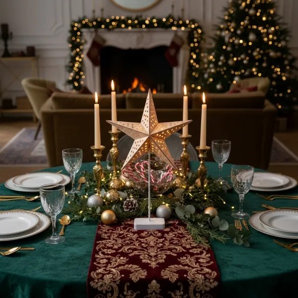 Brilagi - LED karácsonyi dísz LED/3xAA 62x40 cm csillag