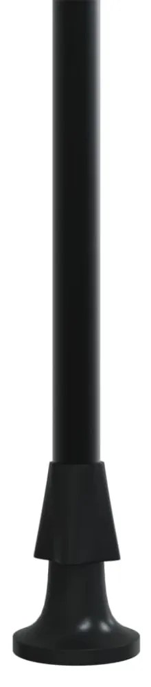 antracit szövet és acél feltekerhető napellenző 400 x 150 cm