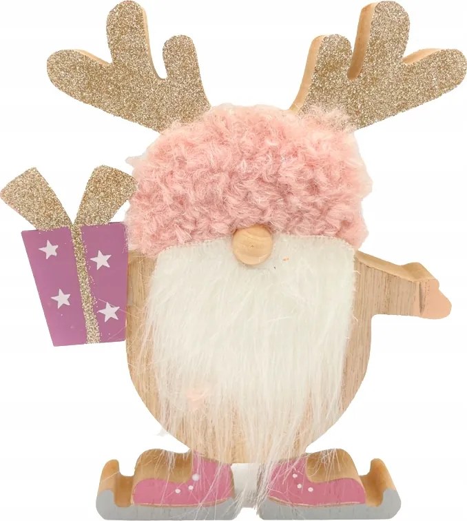 Fa Figura Karácsonyi Dekoráció 20cm