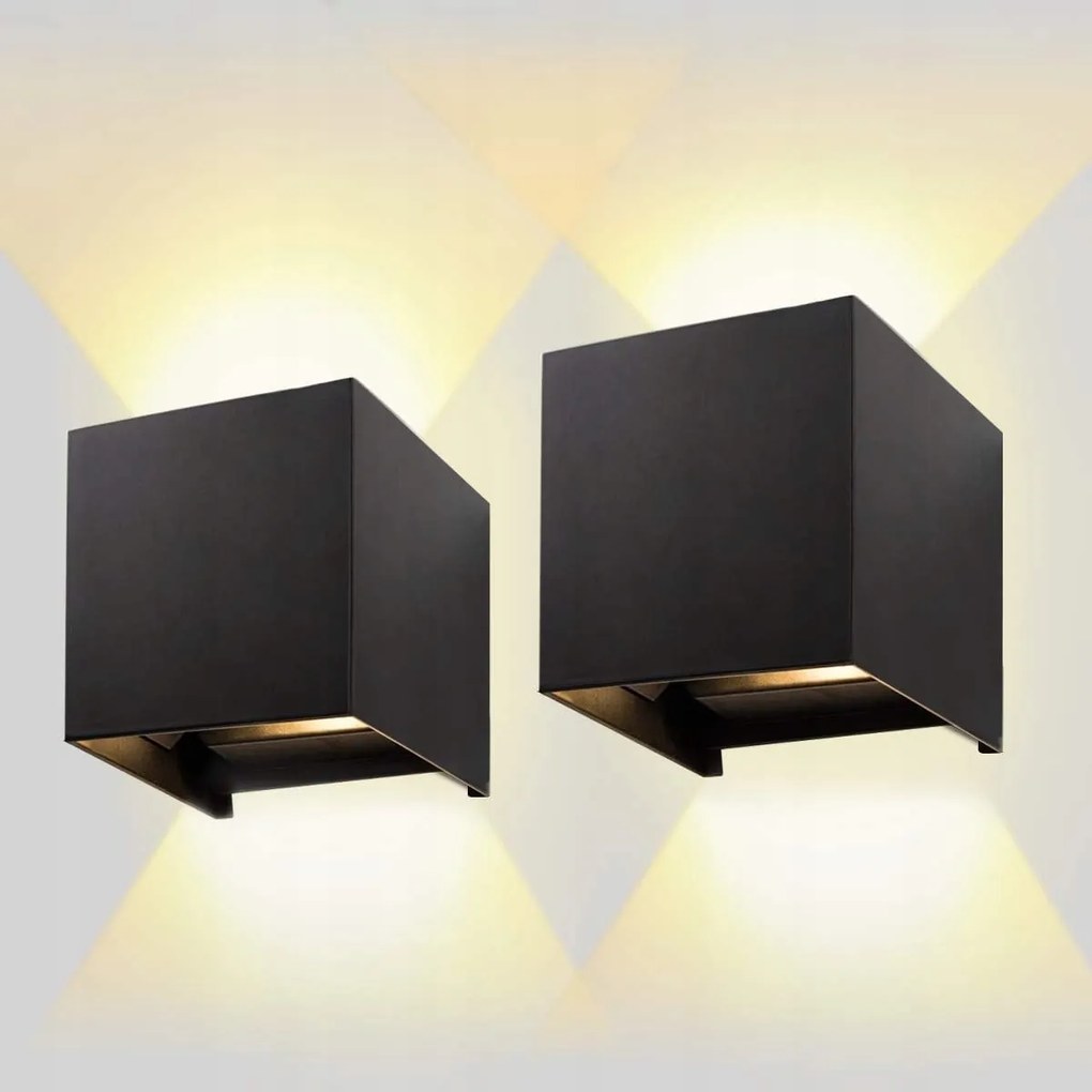 Ailuki Beltéri és kültéri Led fali lámpa 12W 2800-3000K