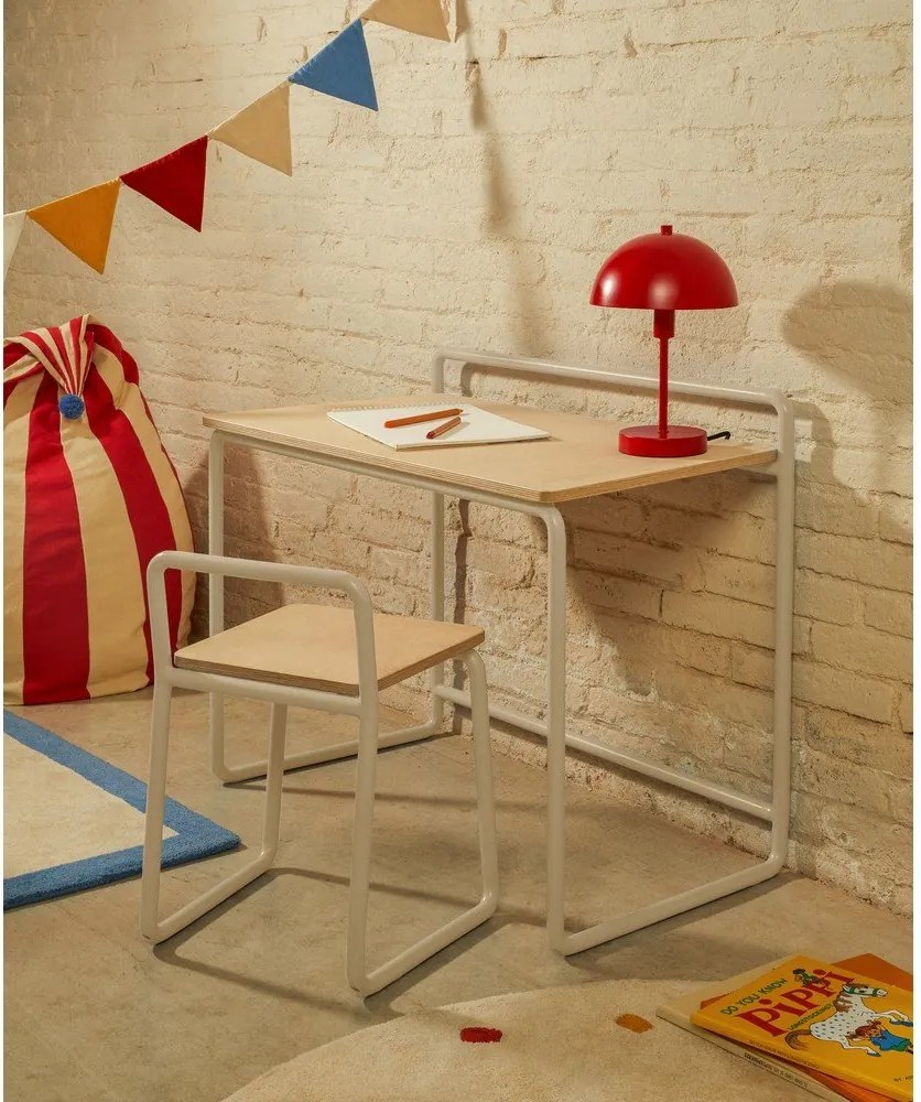 Bézs fém gyerek szék Tinn – Kave Home