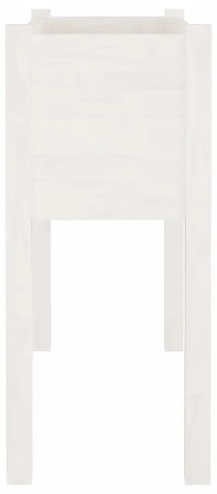 2 db fehér tömör fenyőfa kerti virágtartó 70 x 31 x 70 cm