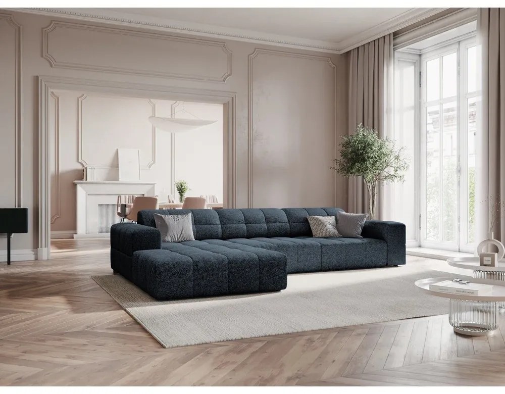 Kék sarokkanapé (bal oldali) Chicago – Cosmopolitan Design
