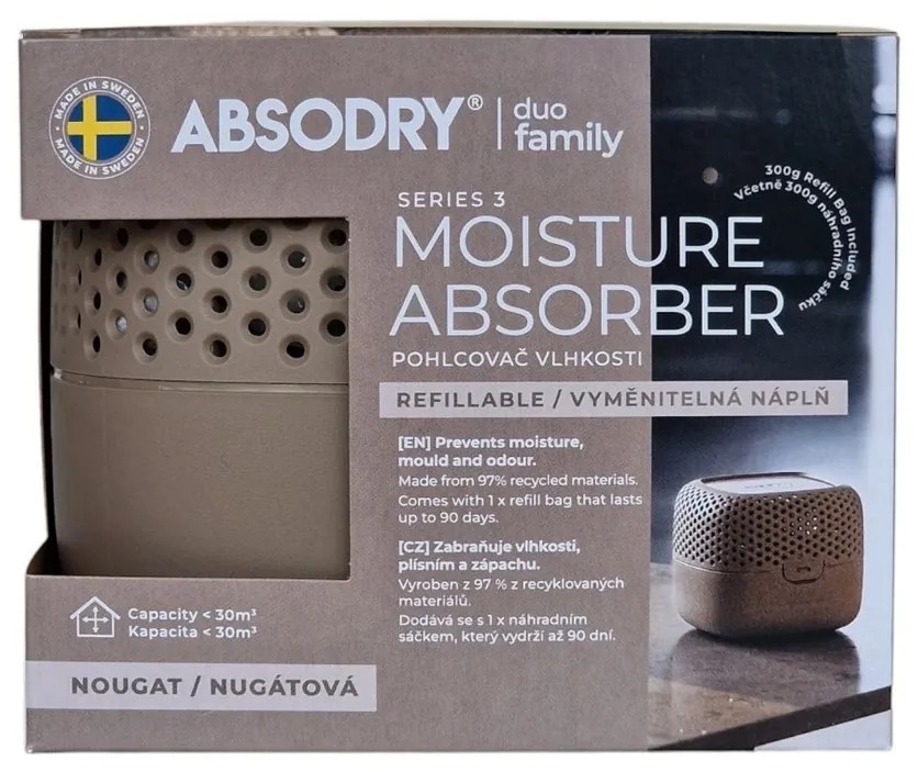 Everbrand Nedvességelnyelő Absodry Duo Family Bag3-sorozat, 30 m3-ig, Nougat