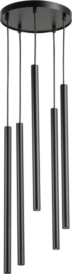 SIGMA LIGHTING 33625 SOPEL Többágú Függesztett Lámpa Fekete G9 IP20