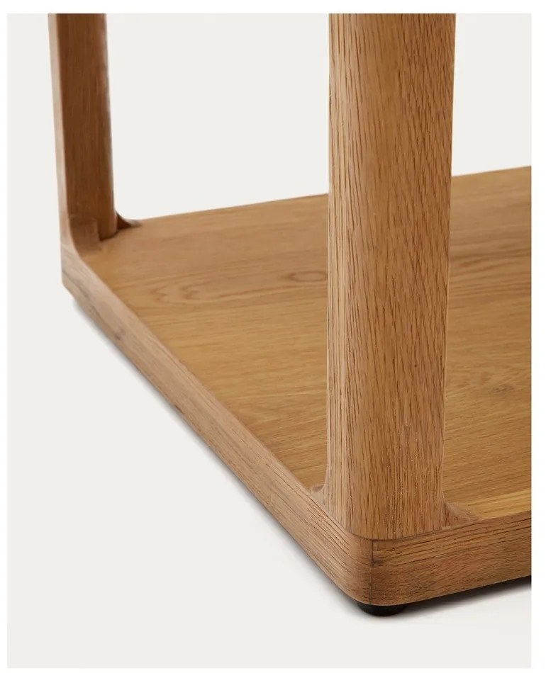 Tárolóasztal tölgyfa dekorral 50x50 cm Maymai – Kave Home