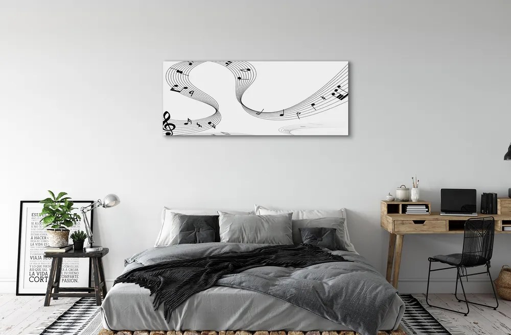 Canvas képek Violinkulcs 100x50 cm