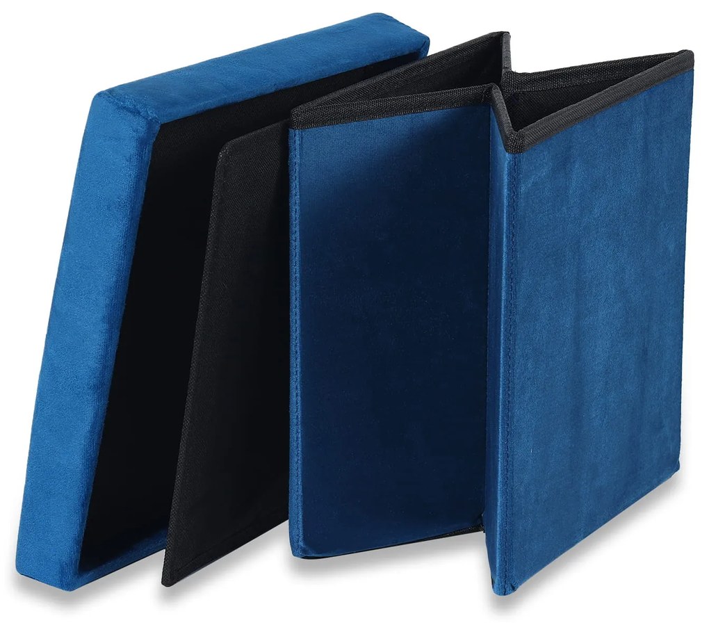 Kék összecsukható ülőke CUBEXO VELVET M