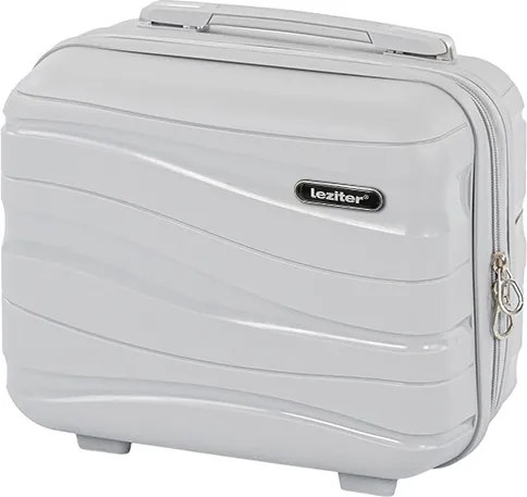 TraveLux Voyager kisméretű kézi bőrönd keményfedeles 26x31x14 cm szürke