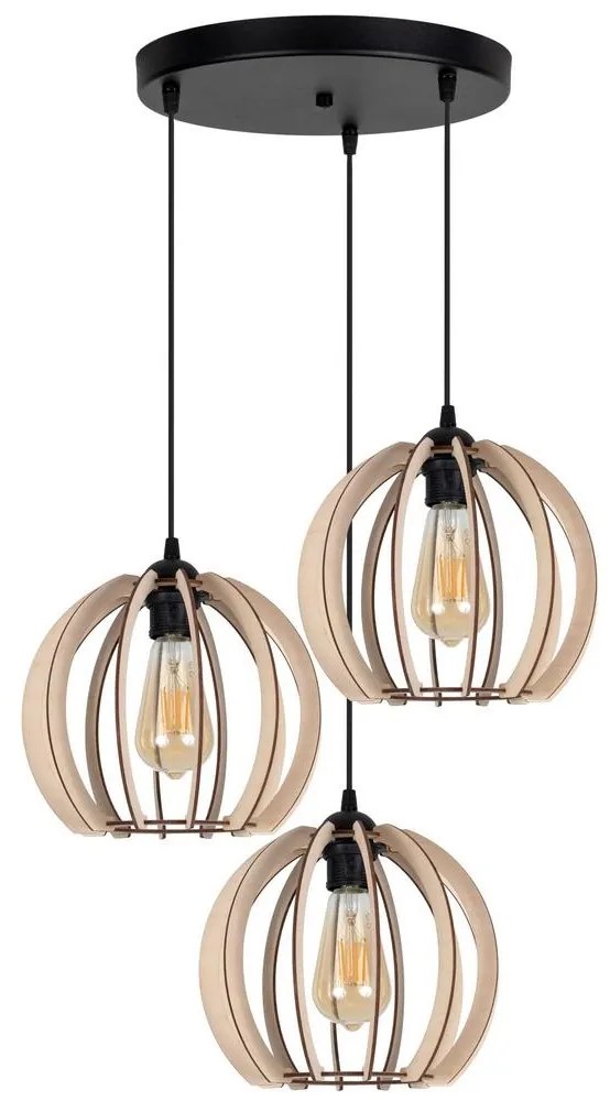 Csillár zsinóron DORO 3xE27/60W/230V