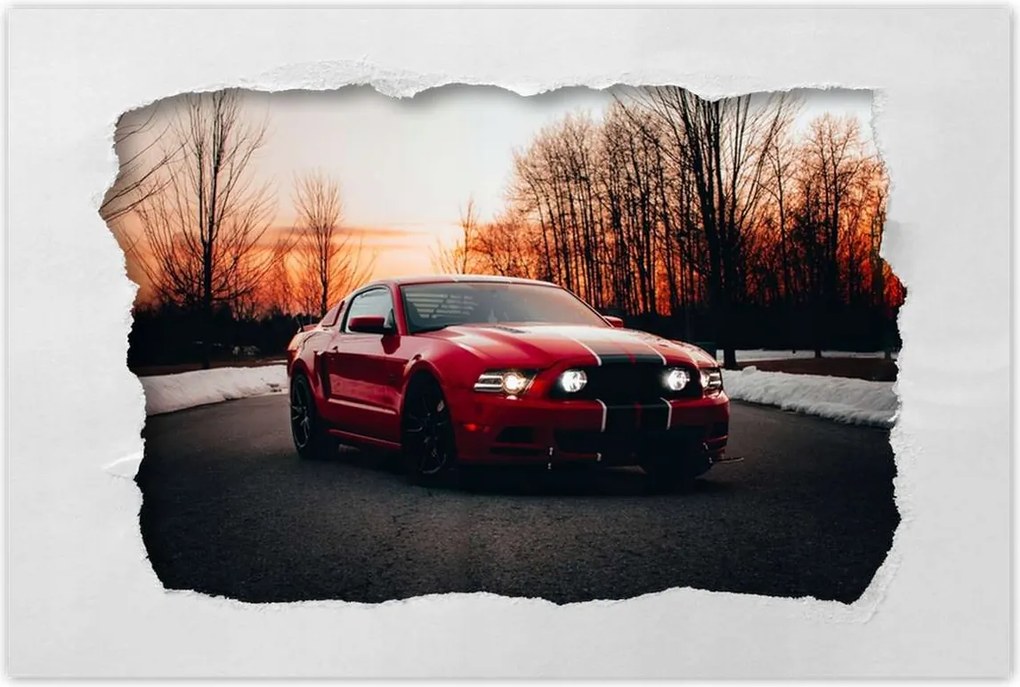 Poszter 60x40 Ford Mustang Nyugati út