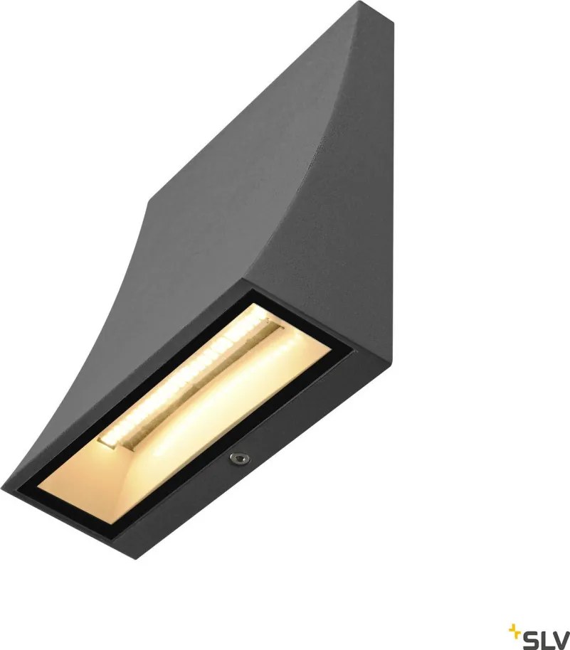 SLV 1000342 DELWA Modern Kültéri Fali Lámpa Antracit LED IP44