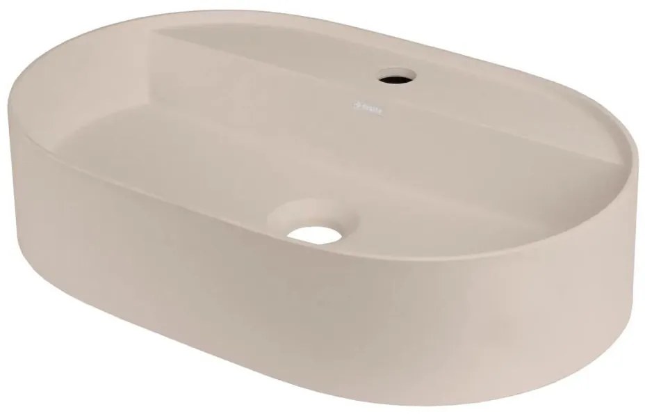 Deante Deante CQS_5U6B SILIA 35x55 cm gránit mosdó, asztalra, lyukkal, bézs DN0070