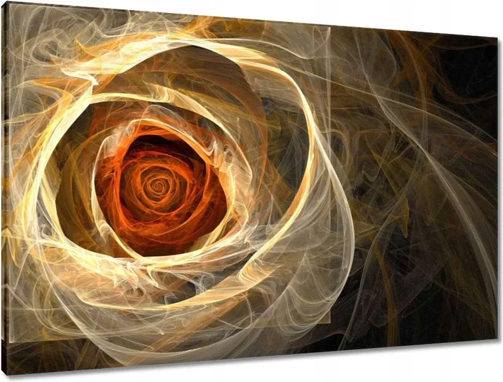 Vászonkép 90x60 Fraktál rózsa