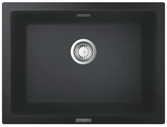 GROHE 31655AP0 - K700U mosogató 610 × 460 mm fekete kő/fekete