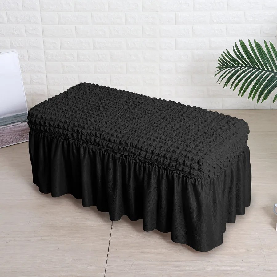 HeverőHuzat, PadHuzat (M-es, seersucker, fekete)