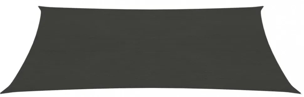 antracitszürke HDPE napvitorla 160 g/m² 3 x 4,5 m