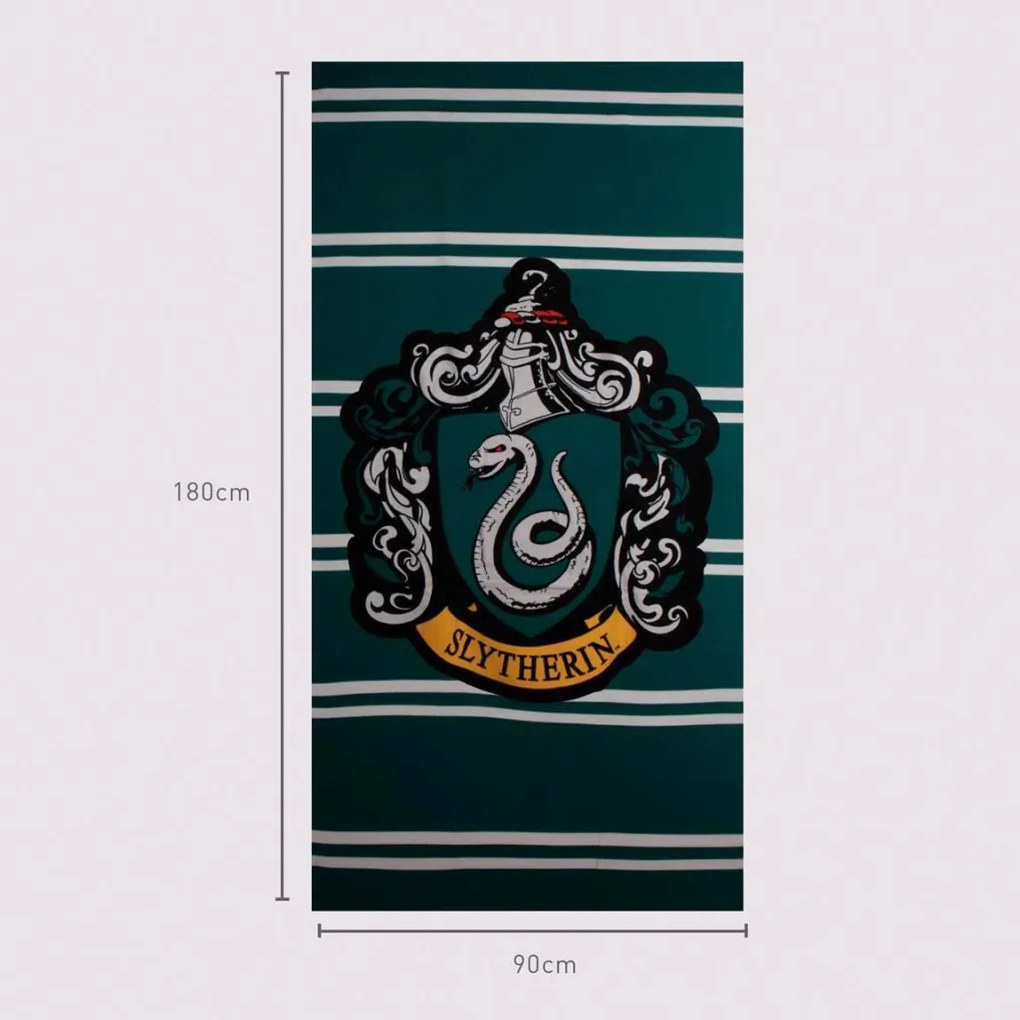 Harry Potter Slytherin fürdőlepedő, strand törölköző 90x180cm (Fast Dry)