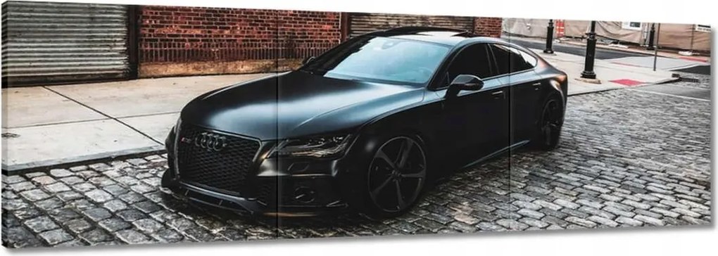 Vászonkép 90x30 Fekete Audi Rs