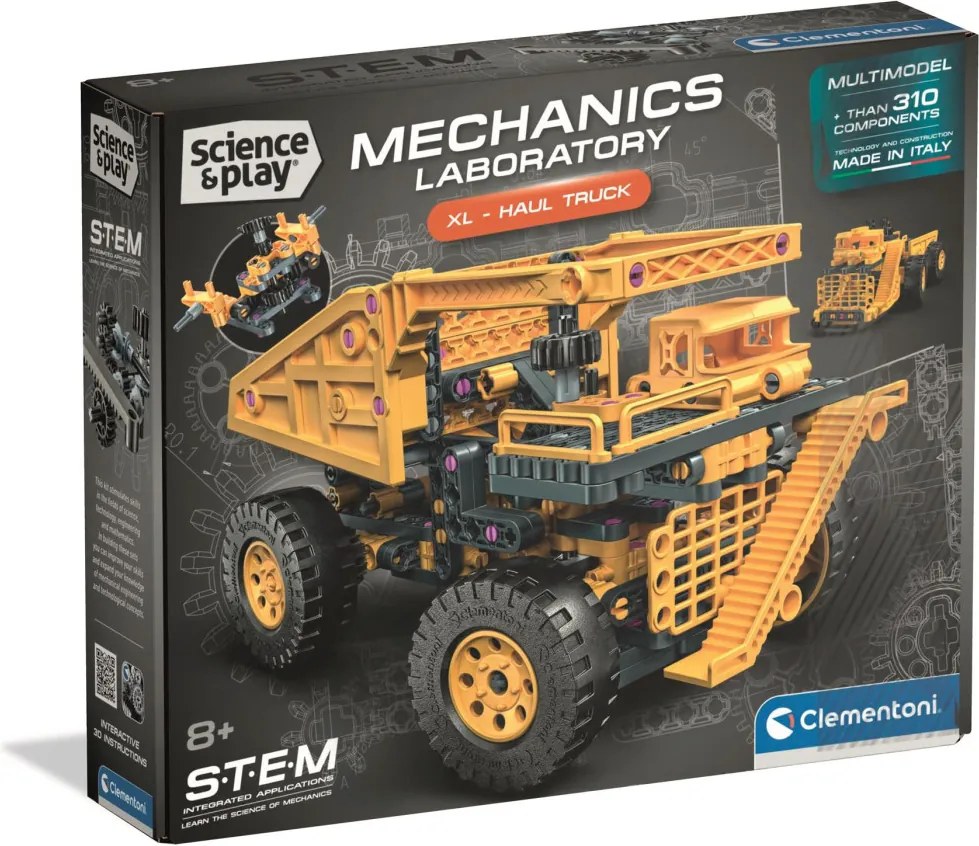 Dömper XL Mechanics építőjáték Clementoni