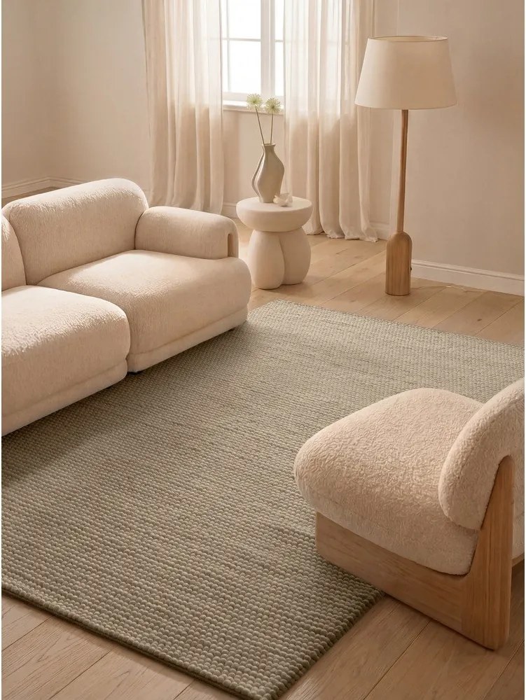 Natúr színű kézi szövésű gyapjú szőnyeg 160x230 cm Richmond Diana – Ted Baker