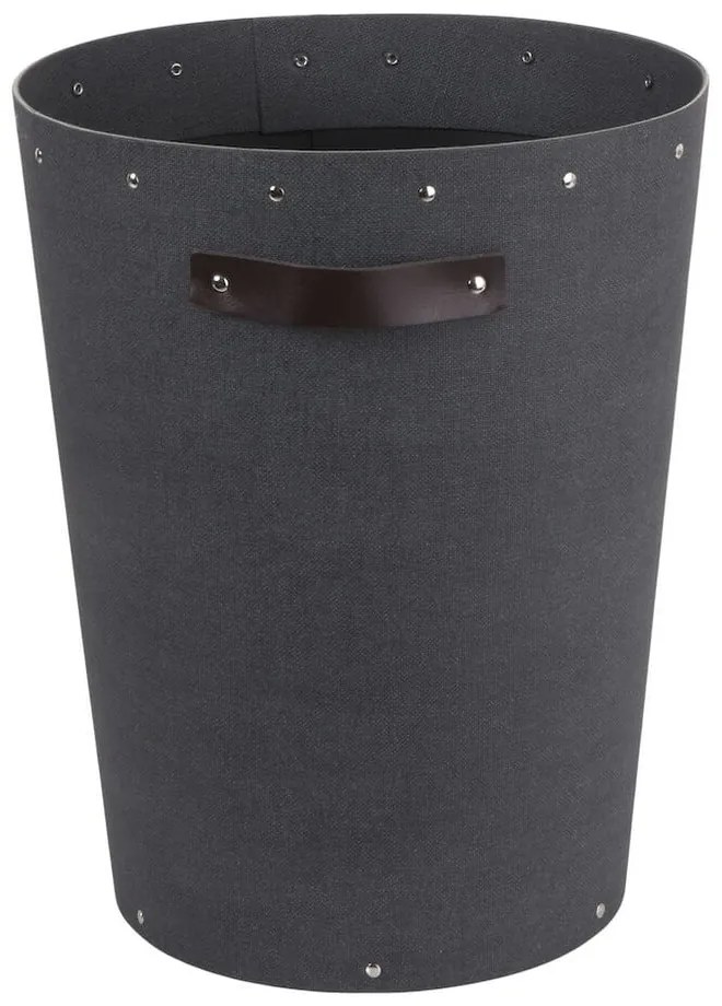 Fekete irodai szemetes Aries Canvas Paper Laminate – Bigso